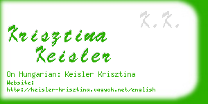 krisztina keisler business card